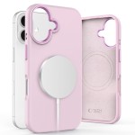 Tech-Protect Silicone Pure MagSafe iPhone 16 case - Pink Pearl