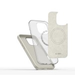 Tech-Protect Silicone Pure MagSafe iPhone 16 Pro Max case - Cosmic Latte