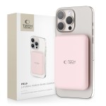 Tech-Protect MagSafe 5000maH Power Bank with Wireless Charging - Pink