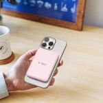 Tech-Protect MagSafe 5000maH Power Bank with Wireless Charging - Pink
