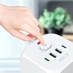 Tech-Protect USB-A / C Smart Power Socket - White