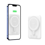 Tech-Protect MagSafe 5000maH Power Bank with Wireless Charging - White