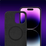 Tech-Protect iPhone 15 Pro Silicone Case with MagSafe - Matte Black