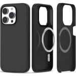 Tech-Protect iPhone 15 Pro Silicone Case with MagSafe - Matte Black