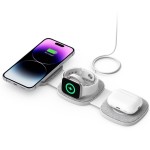 Tech-Protect 3in1 15W-A24 MagSafe salokāms lādētājs - Gray