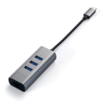 Satechi USB-C 2-IN-1 USB/Ethernet Space Gray adapter