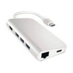 Satechi USB-C Multiport 4K Ethernet Silver adapter