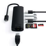 Satechi USB-C Slim Multi-Port With Ethernet Black adapter