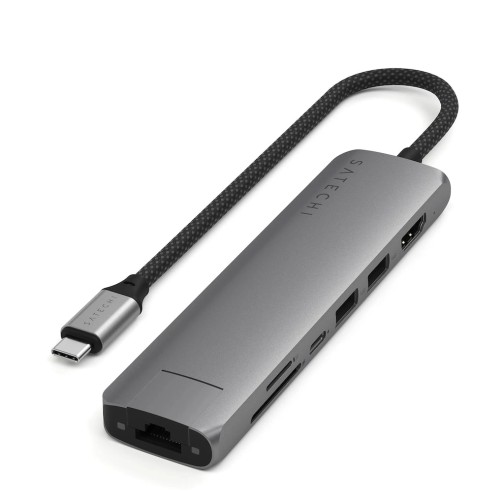 Satechi Type-C 7-in-1 Ethernet adapteris - Space Gray