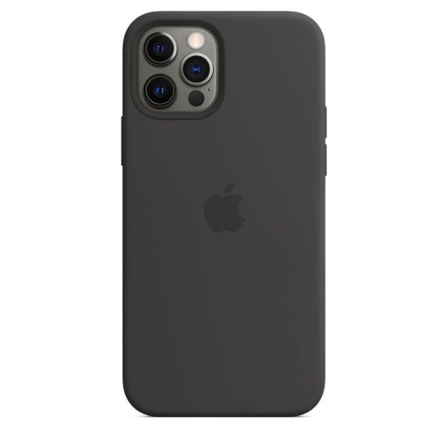 Apple iPhone 12 / 12 Pro Silicone Case with MagSafe - Black