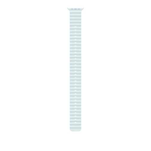 49mm Ice Blue Ocean Band Extension - Natural Titanium Finish
