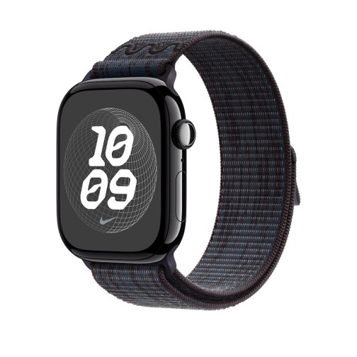 46mm Black/Blue Nike Sport Loop