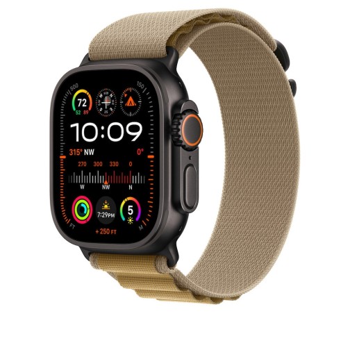 49mm Tan Alpine Loop - Large - Black Titanium Finish