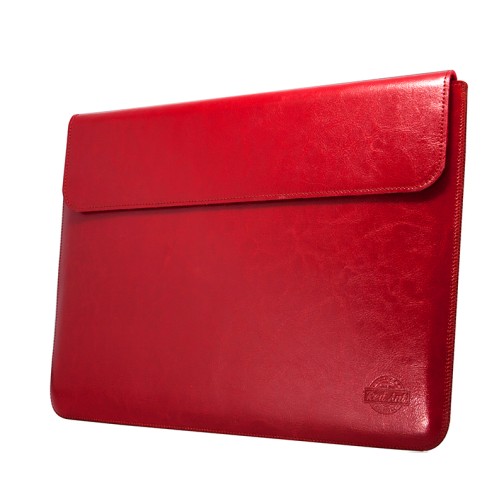 Handmade Leather Case for MacBook Pro 13 / MacBook Air 13 - Red