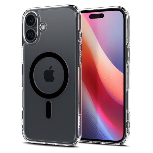 Spigen iPhone 16 Plus case with MagSafe - Clear Black