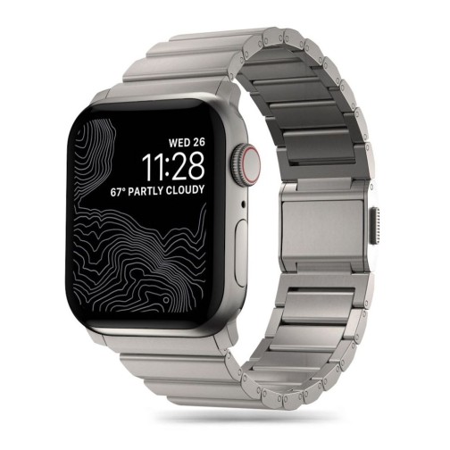 44/45/46/49mm Tech-Protect Steel band - Natural Titanium
