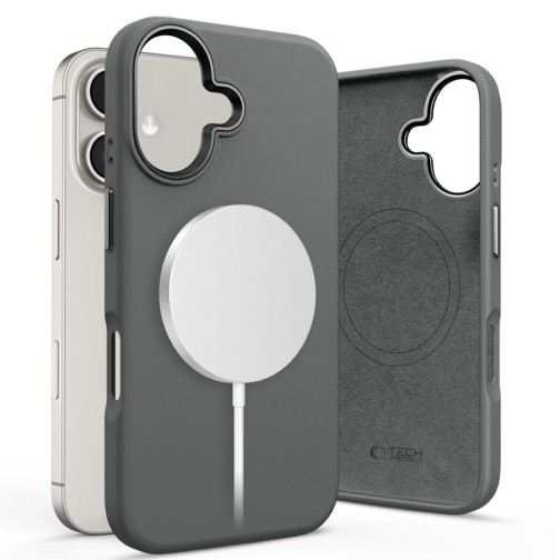 Tech-Protect Silicone Pure MagSafe iPhone 16 case - Clay
