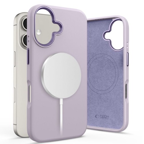 Tech-Protect Silicone Pure MagSafe iPhone 16 case - Mauve