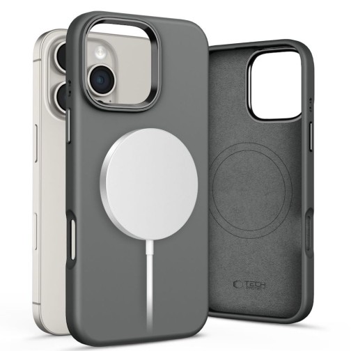 Tech-Protect Silicone Pure MagSafe iPhone 16 Pro case - Clay