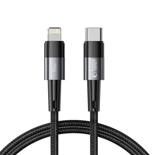 Tech-Protect USB-C / Lightning 1m charging cable - Black
