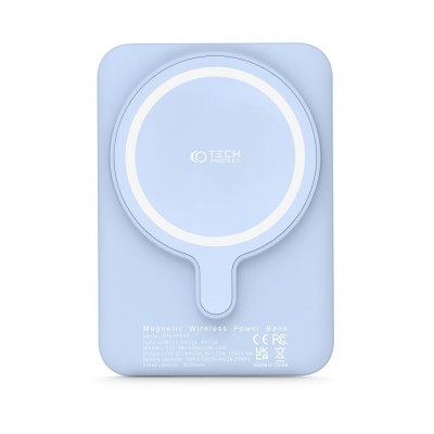 Tech-Protect MagSafe 5000maH Power Bank with Wireless Charging - Blue
