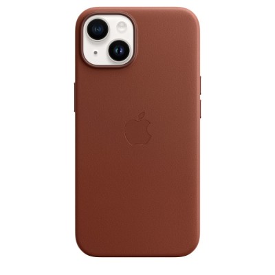 Apple iPhone 14 Leather Case with MagSafe - Umber