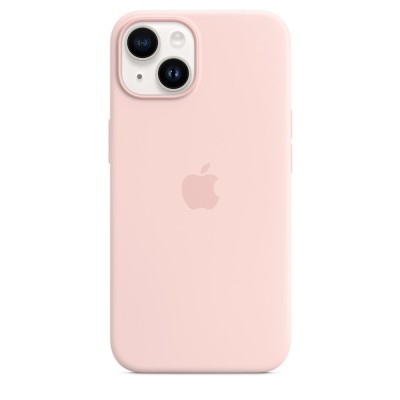 Apple iPhone 14 Silicone Case with MagSafe - Chalk Pink