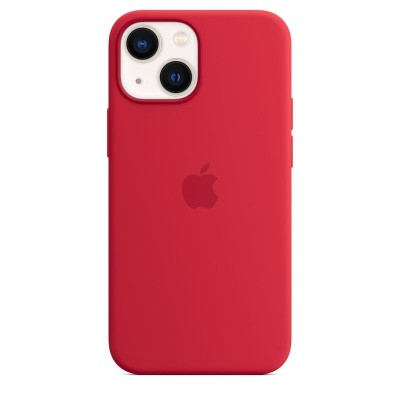 Apple iPhone 13 mini Silicone Case with MagSafe - (PRODUCT) Red