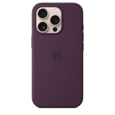 iPhone 16 Pro Silicone Case with MagSafe - Plum