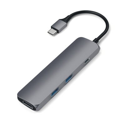 Satechi USB-C 4 Multiport Space Gray adapter