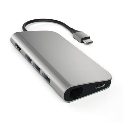 Satechi USB-C Multiport 4K Ethernet Space Gray adapter