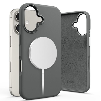 Tech-Protect Silicone Pure MagSafe iPhone 16 case - Clay