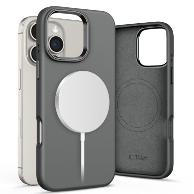 Tech-Protect Silicone Pure MagSafe iPhone 16 Pro Max case - Clay